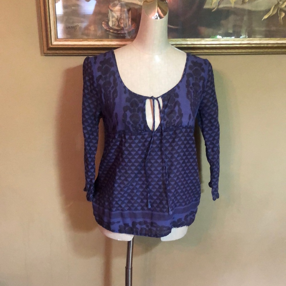 American Eagle Peasant Top Size Small